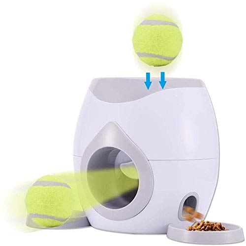 Alimentador automático de mascotas, Lanzador de pelotas de tenis para buscar, Máquina interactiva para lanzar pelotas para perros, Juguete de rompecabezas para entrenamiento de inteligencia de perros