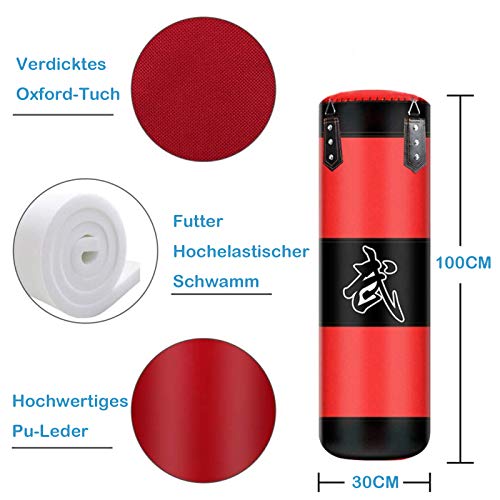 ALINILA Saco de Boxeo,Bolso Pesado De Boxeo Duradero,Saco De Arena Bolsa De Entrenamiento Vacío De Boxeo Gancho Kick Fight Karate Bolsa De Arena para Entrenar Ejercicio Físico Y Deportivo ALINILA Saco de Boxeo,Bolso Pesado De Boxeo Duradero,Saco De Arena Bolsa De Entrenamiento Vacío De Boxeo Gancho Kick Fight Karate Bolsa De Arena para Entrenar Ejercicio Físico Y Deportivo