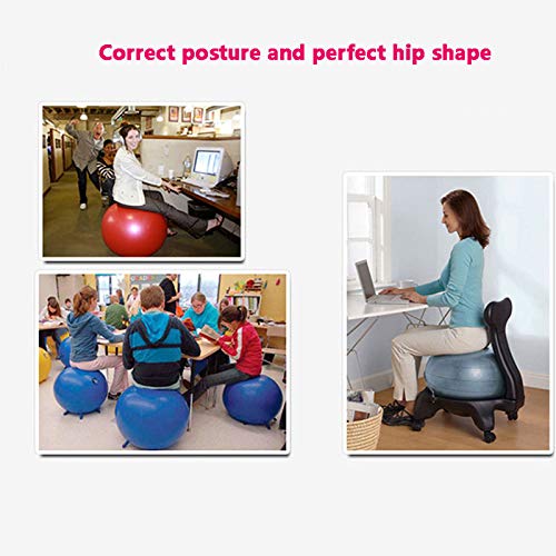 ALIPC Bola De Ejercicio Bola De Yoga con Diseño A Prueba De Fugas Material Extra Grueso Anti-explosión Bola Suiza De Fácil Inflado para Gimnasio En Casa Oficina Embarazo,Grey ALIPC Bola De Ejercicio Bola De Yoga con Diseño A Prueba De Fugas Material Extra Grueso Anti-explosión Bola Suiza De Fácil Inflado para Gimnasio En Casa Oficina Embarazo,Grey