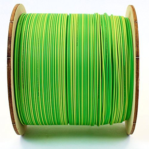 Ali's DIY - Cable conductor 6491X de 4 mm de un solo núcleo, azul vivo, marrón neutro, amarillo / verde tierra