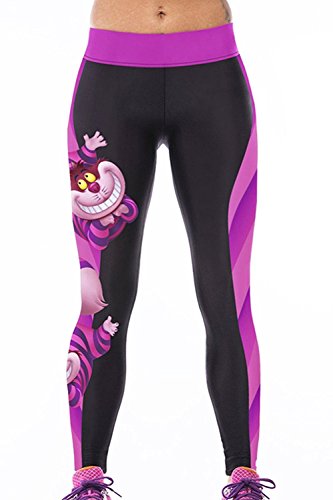 Alive Supernova - Leggings ajustados con estampado digital de unicornio, diseño de unicornio, talla única (animales)