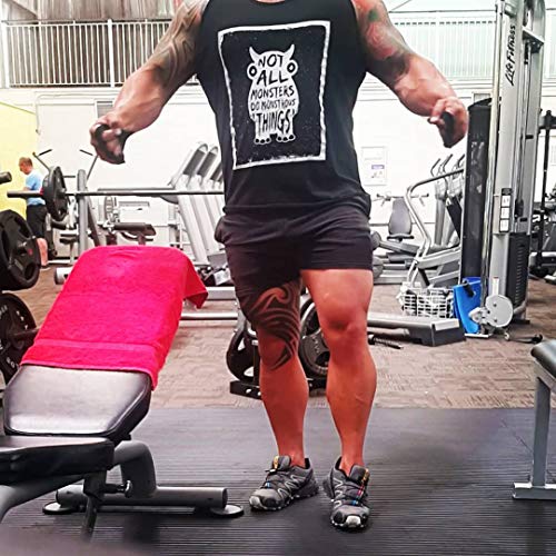 Alivebody Hombre Pantalónes Cortos para Culturismo Gimnasio Shorts Algodón Alivebody Hombre Pantalónes Cortos para Culturismo Gimnasio Shorts Algodón