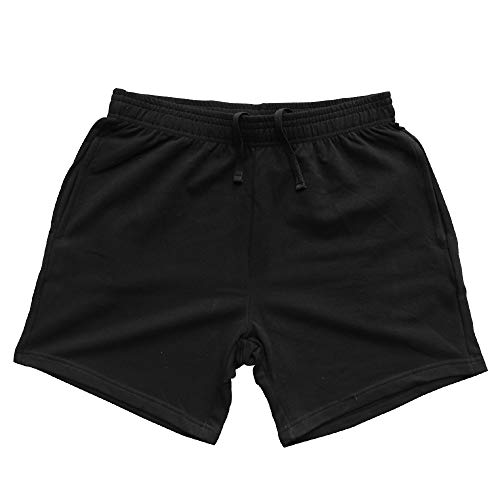 Alivebody Hombre Pantalónes Cortos para Culturismo Gimnasio Shorts Algodón