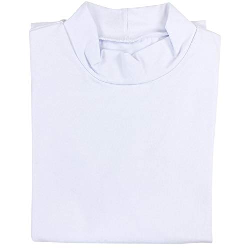 Alkato Body para Mujer con Cuello Alto y Manga Larga, Blanco, 40