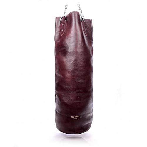 All Sport Vintage – Saco de boxeo – Marrón Vintage – Piel de vacuno – Cosido a mano – 1 m – Fabricación francesa All Sport Vintage – Saco de boxeo – Marrón Vintage – Piel de vacuno – Cosido a mano – 1 m – Fabricación francesa