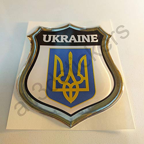 All3dstickers Pegatina Escudo de Armas Ucrania Relieve 3D Emblema Ucrania Resina Adhesivo Vinilo All3dstickers Pegatina Escudo de Armas Ucrania Relieve 3D Emblema Ucrania Resina Adhesivo Vinilo