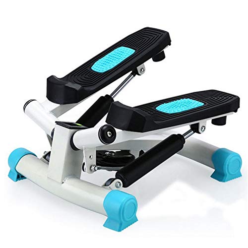 Allibuy-Sport Fitness Twist Stepper Up-Down Stepper, Home Trainer, Mini Stepper con Pantalla LED (Color : Azul)