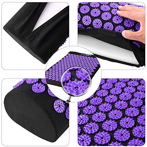 ALLOMN Colchoneta de Ejercicios, Esterilla de Yoga Gruesa Colchoneta de Masaje de Yoga para el Dolor Muscular del Cuello Alivio de la Migraña Mujeres Hombres Aptitud Entrenamiento Casa (Púrpura) ALLOMN Colchoneta de Ejercicios, Esterilla de Yoga Gruesa Colchoneta de Masaje de Yoga para el Dolor Muscular del Cuello Alivio de la Migraña Mujeres Hombres Aptitud Entrenamiento Casa (Púrpura)