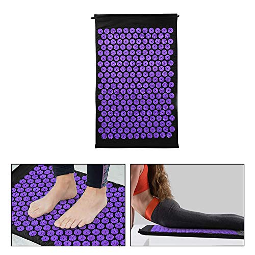 ALLOMN Colchoneta de Ejercicios, Esterilla de Yoga Gruesa Colchoneta de Masaje de Yoga para el Dolor Muscular del Cuello Alivio de la Migraña Mujeres Hombres Aptitud Entrenamiento Casa (Púrpura) ALLOMN Colchoneta de Ejercicios, Esterilla de Yoga Gruesa Colchoneta de Masaje de Yoga para el Dolor Muscular del Cuello Alivio de la Migraña Mujeres Hombres Aptitud Entrenamiento Casa (Púrpura)