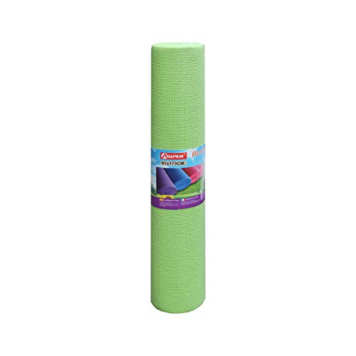 ALLPER Esterilla para Yoga Universal, Multiusos de Alta Densidad, Antideslizante, TAMAÑO: 173 x 61 x 0,4 cm. Color Verde. ALLPER Esterilla para Yoga Universal, Multiusos de Alta Densidad, Antideslizante, TAMAÑO: 173 x 61 x 0,4 cm. Color Verde.