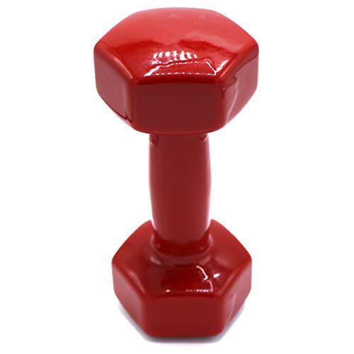 ALLPER Mancuernas con Revestimiento de Vinilo, Pack DE 2. Color Rojo. Peso de 3 Kilos. Gimnasio en casa, Ejercicios Ligeros. Mantente en Forma. ALLPER Mancuernas con Revestimiento de Vinilo, Pack DE 2. Color Rojo. Peso de 3 Kilos. Gimnasio en casa, Ejercicios Ligeros. Mantente en Forma.