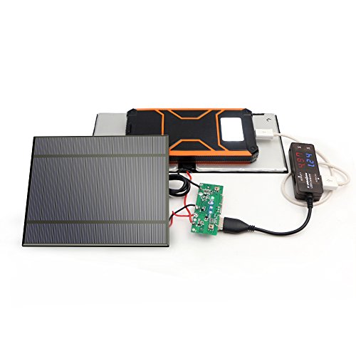 ALLPOWERS 2 Piezas 2.5W 5V/500mAh Mini Encapsulado Panel Solar Epoxi DIY Batería Cargador Kit para Energía Batería LED 130x150mm (Panel Solar Sólo)