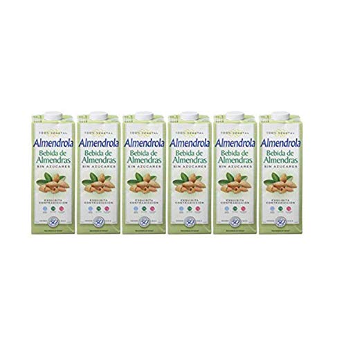 Almendrola - Bebida Vegetal de Almendras Sin Azúcar - Caja de 6 x 1L Almendrola - Bebida Vegetal de Almendras Sin Azúcar - Caja de 6 x 1L