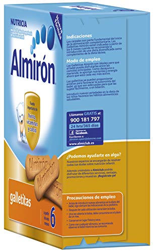 Almirón, Galletas para Bebé, a partir de 6 Meses, 180g Almirón, Galletas para Bebé, a partir de 6 Meses, 180g