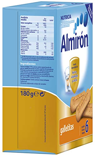 Almirón, Galletas para Bebé, a partir de 6 Meses, 180g Almirón, Galletas para Bebé, a partir de 6 Meses, 180g