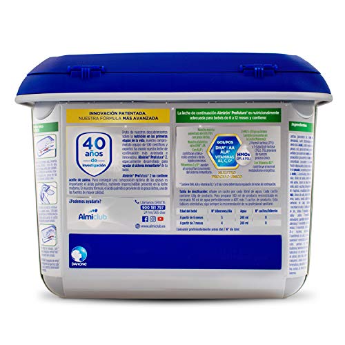 Almirón Profutura 2, Leche de Continuación en Polvo para Bebé, a partir de 6 Meses, 800g Almirón Profutura 2, Leche de Continuación en Polvo para Bebé, a partir de 6 Meses, 800g