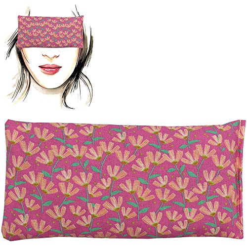 Almohada para los ojos"Pack de 6 unidades -All Flowers" | Semillas de Lavanda y arroz | Yoga, Meditación, Relajación, descanso de ojos.