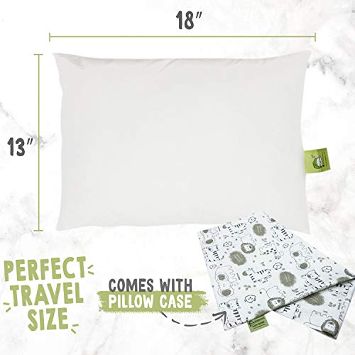 Almohada para niños con funda - Almohada para bebés de algodón orgánico suave 13x18 para dormir - Lavable e Respirable - Niños, bebés y recién nacidos - Perfecto para viajar (KeaSafari) Almohada para niños con funda - Almohada para bebés de algodón orgánico suave 13x18 para dormir - Lavable e Respirable - Niños, bebés y recién nacidos - Perfecto para viajar (KeaSafari)
