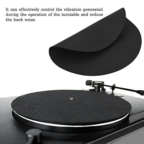 Almohadilla de disco de vinilo, 1 unidad de disco de vinilo antiestático para tocadiscos, tapete ultrafino para platos giratorios, 290 mm de diámetro Almohadilla de disco de vinilo, 1 unidad de disco de vinilo antiestático para tocadiscos, tapete ultrafino para platos giratorios, 290 mm de diámetro
