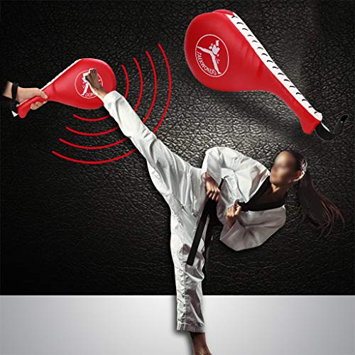 Almohadilla de golpes y patadas, de Ignion, para taekwondo, karate, kickboxing, artes marciales, rojo Almohadilla de golpes y patadas, de Ignion, para taekwondo, karate, kickboxing, artes marciales, rojo