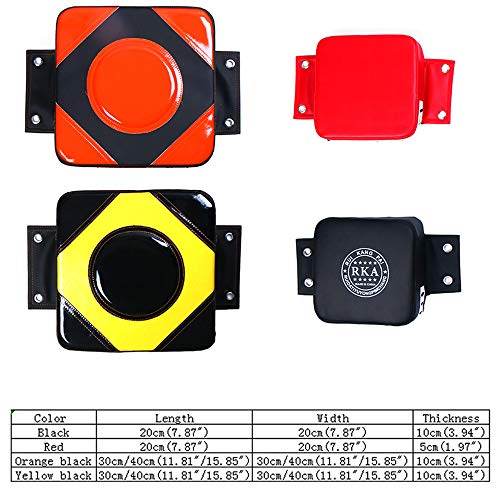 Almohadilla De Perforación De Pared, Golpe De Boxeo Almohadilla De Entrenamiento De Objetivo Enfoque Golpe De Objetivo Bolsa De Combate Bolsa De Arena Deportiva Artes Marciales Karate (Orange L)