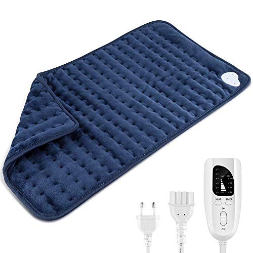 Almohadilla Eléctrica Mantas Termica Eléctrica Calentamiento Rápido con 6 Niveles Temperatura, 4 Modes Temporizadores, Cinta Ajustable, para Lumbares, Espalda, Hombros, Abdome (60 x 30 cm) Almohadilla Eléctrica Mantas Termica Eléctrica Calentamiento Rápido con 6 Niveles Temperatura, 4 Modes Temporizadores, Cinta Ajustable, para Lumbares, Espalda, Hombros, Abdome (60 x 30 cm)