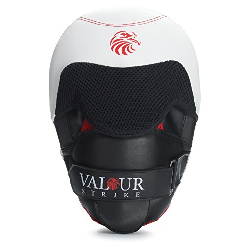 Almohadillas de boxeo y artes marciales mixtas, para entrenamiento de gancho y JabAdecuadas para práctica de Muay Thai, Kickboxing, ejercicio, Boxercise, Karate, Taekwondo, Martial, Martial, de Valour Strike®. Almohadillas de boxeo y artes marciales mixtas, para entrenamiento de gancho y JabAdecuadas para práctica de Muay Thai, Kickboxing, ejercicio, Boxercise, Karate, Taekwondo, Martial, Martial, de Valour Strike®.