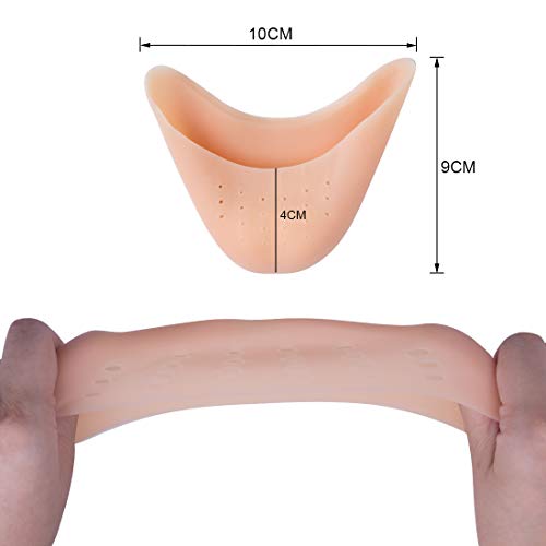 Almohadillas de Gel de Silicona para Dedos de los pies, con Agujero Transpirable, Ballet Pointe Zapatillas de Baile Zapatillas Tacones Altos Toe Cap Protector, 2 Pares (Color de Piel) Almohadillas de Gel de Silicona para Dedos de los pies, con Agujero Transpirable, Ballet Pointe Zapatillas de Baile Zapatillas Tacones Altos Toe Cap Protector, 2 Pares (Color de Piel)