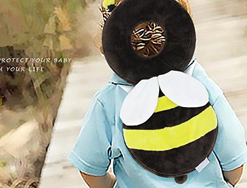 Almohadillas de seguridad ajustables para bebés y bebés, para bebés, con cabeza protectora, para abejas pequeñas marrón marrón