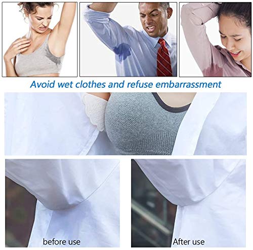 Almohadillas de sudor para las axilas, desechables de absorción de sudor almohadillas de verano, antitranspirante desodorante hombre mujer axila absorción de sudor almohadilla (80pcs 40 pares) Almohadillas de sudor para las axilas, desechables de absorción de sudor almohadillas de verano, antitranspirante desodorante hombre mujer axila absorción de sudor almohadilla (80pcs 40 pares)