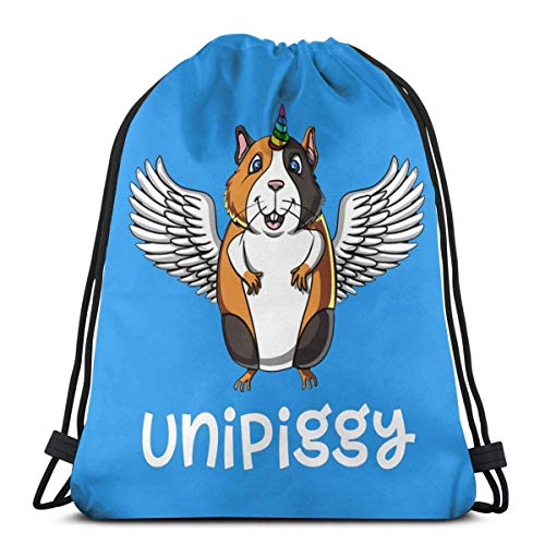 Almost-Okay-Shop - Mochila con cordón de unicornio y cobayas, bolsa de gimnasio