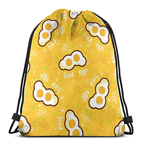 Almost-Okay-Shop - Mochila con cordón para huevos fritos Almost-Okay-Shop - Mochila con cordón para huevos fritos