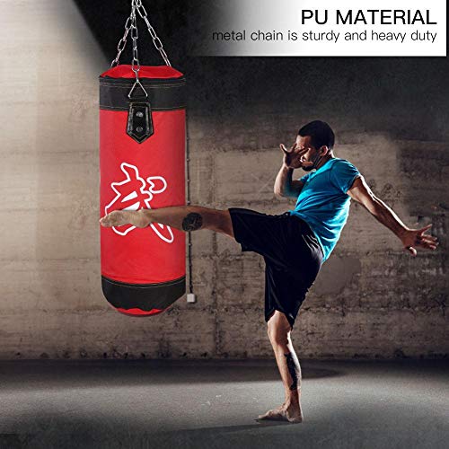 Alomejor Saco De Arena, Tela Oxford Saco De Arena De Entrenamiento Saco De Boxeo Pesado Saco De Entrenamiento VacíO Inflable Saco De Arena De Lucha Karate con Hebillas De Metal (100cm-Rojo) Alomejor Saco De Arena, Tela Oxford Saco De Arena De Entrenamiento Saco De Boxeo Pesado Saco De Entrenamiento VacíO Inflable Saco De Arena De Lucha Karate con Hebillas De Metal (100cm-Rojo)
