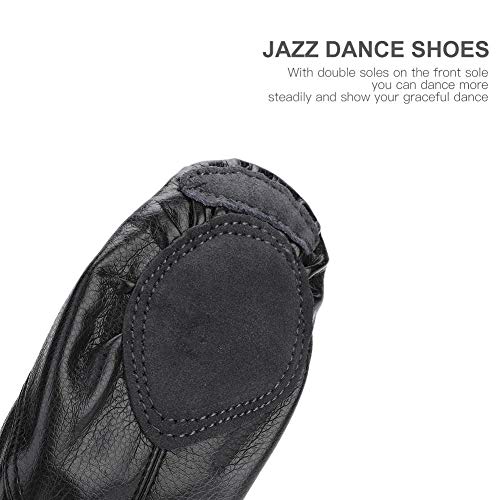 Alomejor Zapatos de Baile de Jazz, Zapatos de Jazz PU Zapatos elásticos de Jazz para niños Adultos(35)