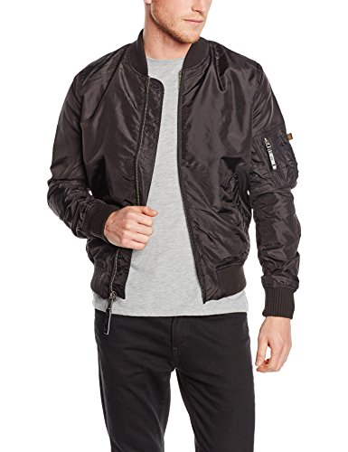 Alpha Industries MA-1 TT Chaqueta, Negro (Black 03), M para Hombre