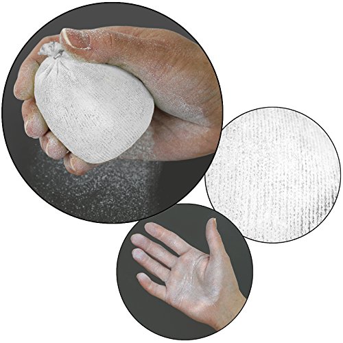 ALPIDEX Chalkbag, Incluyendo 3 x Chalk Ball 35 g, Color:Grey Mountain