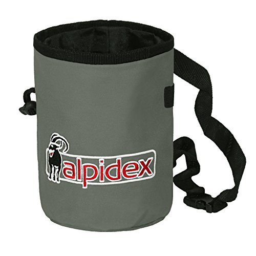 ALPIDEX Chalkbag, Incluyendo 3 x Chalk Ball 35 g, Color:Grey Mountain ALPIDEX Chalkbag, Incluyendo 3 x Chalk Ball 35 g, Color:Grey Mountain