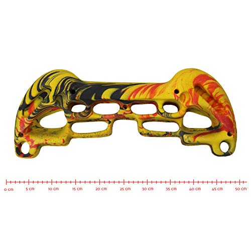 ALPIDEX Tabla de Entrenamiento Escalada Tablero multipresa Training Board 48 cm x 32 cm ; Amarillo-Rojo-Negro ALPIDEX Tabla de Entrenamiento Escalada Tablero multipresa Training Board 48 cm x 32 cm ; Amarillo-Rojo-Negro