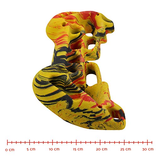 ALPIDEX Tabla de Entrenamiento Escalada Tablero multipresa Training Board 48 cm x 32 cm ; Amarillo-Rojo-Negro ALPIDEX Tabla de Entrenamiento Escalada Tablero multipresa Training Board 48 cm x 32 cm ; Amarillo-Rojo-Negro