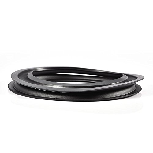 Altavoz de Goma Perforada Foam Edge Anillos Envolventes Piezas Repuesto para la Reparación de Altavoces o DIY (Negro),2pcs 6 Pulgadas / 156 mm