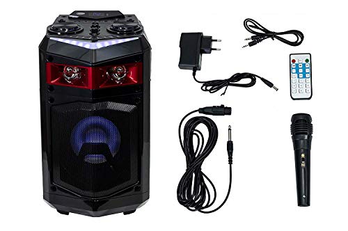 Altavoz Trolley con Ruedas PORTATIL Altavoces USB Bluetooth Karaoke LED 60W Altavoz Trolley con Ruedas PORTATIL Altavoces USB Bluetooth Karaoke LED 60W