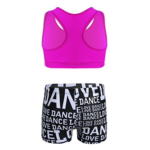 Alvivi Conjuntos Deportivos Niñas Camiseta Manga Corta Leggings Elásticos Crop Top Danza Gimnasia Pantalónes Ajustados Cortos Traje Fitness de Gym Yoga Correr Rosa&Negro 7-8 años Alvivi Conjuntos Deportivos Niñas Camiseta Manga Corta Leggings Elásticos Crop Top Danza Gimnasia Pantalónes Ajustados Cortos Traje Fitness de Gym Yoga Correr Rosa&Negro 7-8 años