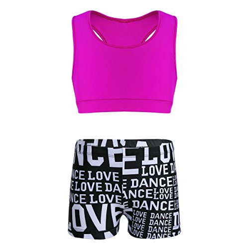 Alvivi Conjuntos Deportivos Niñas Camiseta Manga Corta Leggings Elásticos Crop Top Danza Gimnasia Pantalónes Ajustados Cortos Traje Fitness de Gym Yoga Correr Rosa&Negro 7-8 años Alvivi Conjuntos Deportivos Niñas Camiseta Manga Corta Leggings Elásticos Crop Top Danza Gimnasia Pantalónes Ajustados Cortos Traje Fitness de Gym Yoga Correr Rosa&Negro 7-8 años