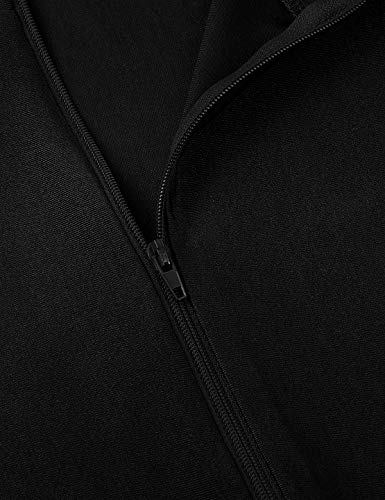 Alvivi Hombre Adulto Maillot Elástico de Gimnasia Leotardos Ritmica Danza Ballet Mangas Cortas Una Pieza Mono Deportivo Liso Men Unitard Body Suave Body Ropa Interior para Adultos Negro Large