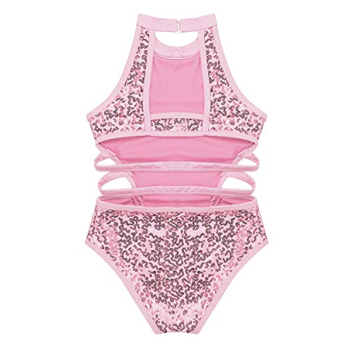 Alvivi Maillot de Gimnasia Rítmica Niña Leotardo Elástico Lentejuelas Maillot de Danza Ballet Leotardo de Patinaje Disfraz de Bailarines y acróbatas. Rosa 13-14 años Alvivi Maillot de Gimnasia Rítmica Niña Leotardo Elástico Lentejuelas Maillot de Danza Ballet Leotardo de Patinaje Disfraz de Bailarines y acróbatas. Rosa 13-14 años