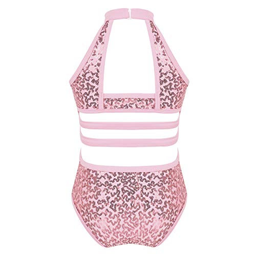 Alvivi Maillot de Gimnasia Rítmica Niña Leotardo Elástico Lentejuelas Maillot de Danza Ballet Leotardo de Patinaje Disfraz de Bailarines y acróbatas. Rosa 13-14 años Alvivi Maillot de Gimnasia Rítmica Niña Leotardo Elástico Lentejuelas Maillot de Danza Ballet Leotardo de Patinaje Disfraz de Bailarines y acróbatas. Rosa 13-14 años