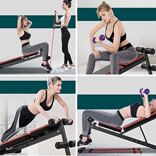 ALYR Abdominal Bordo Abdominales, Banco de Ejercicio de múltiples Funciones Plegable con Mancuernas Banco 3 Ajuste Heights Capacidad de Carga 385 Lbs Negro,Black ALYR Abdominal Bordo Abdominales, Banco de Ejercicio de múltiples Funciones Plegable con Mancuernas Banco 3 Ajuste Heights Capacidad de Carga 385 Lbs Negro,Black