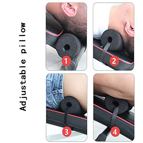 ALYR Ajustable Tablero Supino, Multiusos Banco de Entrenamiento Banco de Pesas Plegable Banco con MusculacióN Banco de Abdominales Banco Fitness Abdominal/Back,A