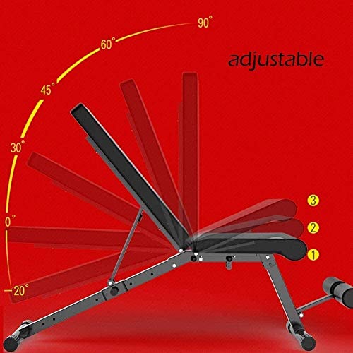 ALYR Banco de Pesas Ajustable, Banco con MusculacióN Multiusos Banco de Abdominales/Banco de Abdominales/Tablero Supino/Banco Fitness para Whole Body Ejercicio,Silver ALYR Banco de Pesas Ajustable, Banco con MusculacióN Multiusos Banco de Abdominales/Banco de Abdominales/Tablero Supino/Banco Fitness para Whole Body Ejercicio,Silver