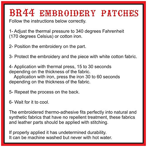 AM0074T 02 BR44 Karate Shotokan Parche bordado para Kimono AM0074T 02 BR44 Karate Shotokan Parche bordado para Kimono